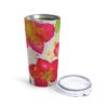 Watercolor Red Flowers Tumbler 20oz - Image 5