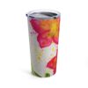 Watercolor Red Flowers Tumbler 20oz - Image 3